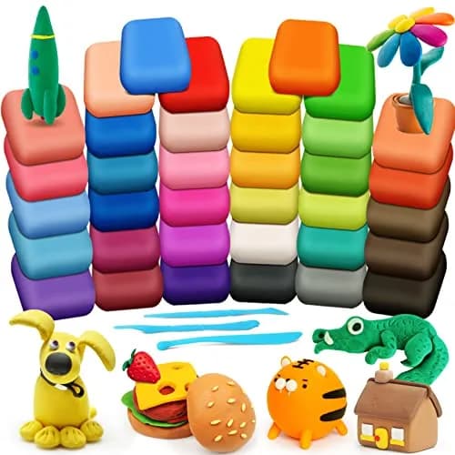 ESSENSON Air Dry Clay 36 Colors | Creative Kids Modeling Clay for Ages 3-8+ thumbnail 1