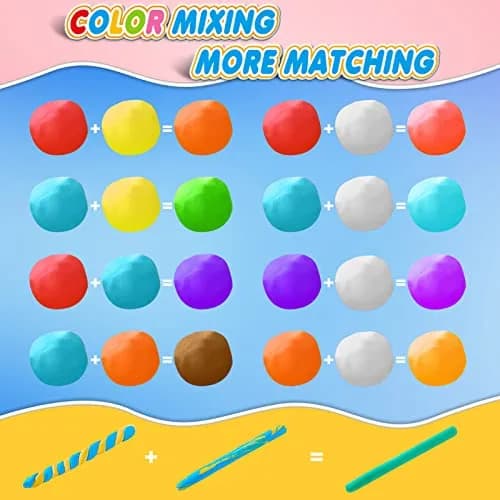 ESSENSON Air Dry Clay 36 Colors | Creative Kids Modeling Clay for Ages 3-8+ thumbnail 3