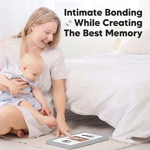 KeaBabies Inkless Baby Hand & Footprint Kit | Mess-Free Newborn Keepsake (Cloud Gray, 13" x 7.8") thumbnail 8