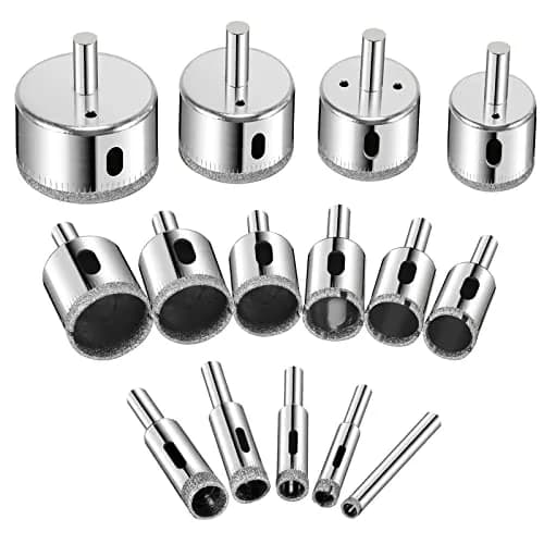 Semderm Diamond Hole Saw Drill Bit Set 15 PCS (6 mm - 50 mm) | For Tile, Glass, Granite, Stone thumbnail 1