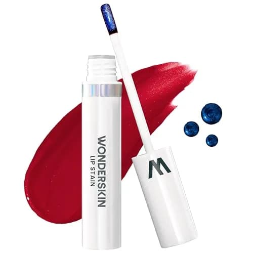 Wonderskin Wonder Blading Lip Stain Masque - Bella Stain & Go 0.14 Fl Oz (4 ml) | Patented Liquid Blading Technology — Divine Stain & Go