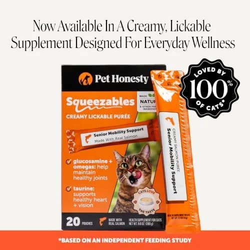 Pet Honesty Vet Backed Senior Cat Joint Supplement, Chicken, 300 Chews | Supports Mobility & Comfort thumbnail 5
