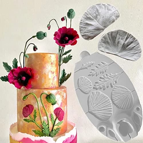 ZHUOJIE Food Preparation Mold Silicone Flower & Leaf Set | Sugarcraft & Chocolate Tool thumbnail 1