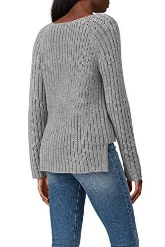 KF/KaufmanFranco Collective Grey Cable Knit Sweater | Relaxed Fit, Acrylic & Cotton, Small thumbnail 4