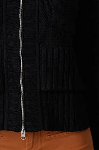 KF/KaufmanFranco Collective Exposed Zipper Knit Sweater Small | Black, US Size thumbnail 5