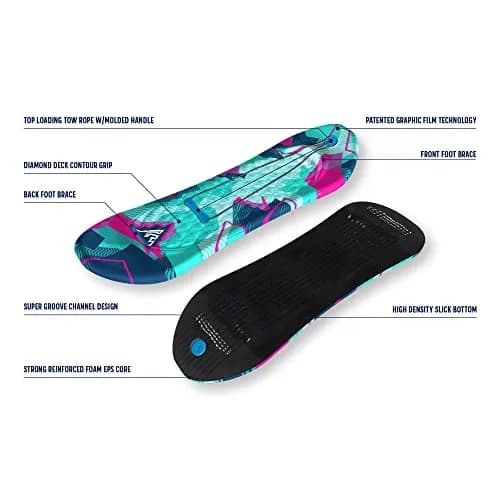 Artikfun Premium Foam Snowboard Sled 2-Pack | Contoured Foot Deck & Tow Rope | 48in-122cm | Safer Ride for All Ages thumbnail 5
