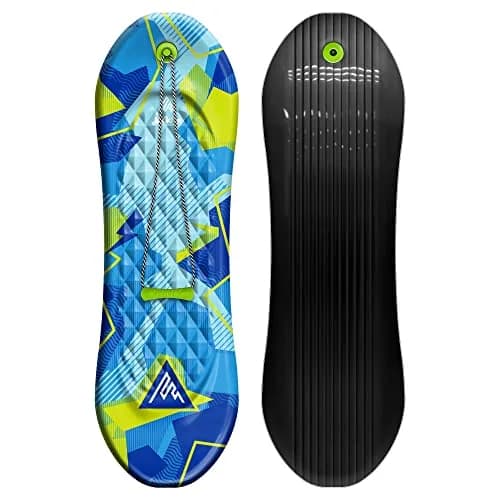 Artikfun Premium Foam Snowboard Sled 2-Pack | Contoured Foot Deck & Tow Rope | 48in-122cm | Safer Ride for All Ages thumbnail 6