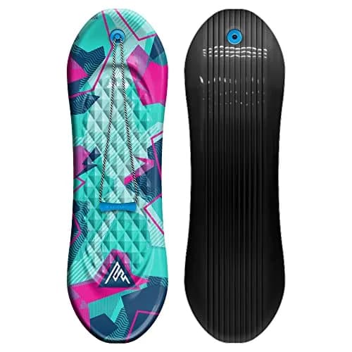 Artikfun Premium Foam Snowboard Sled 2-Pack | Contoured Foot Deck & Tow Rope | 48in-122cm | Safer Ride for All Ages thumbnail 7