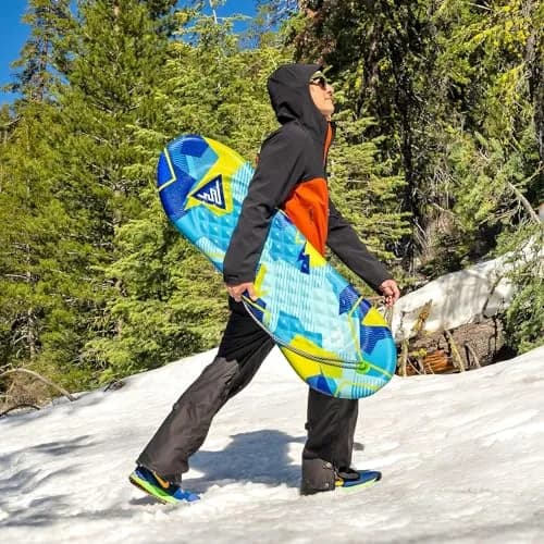 Artikfun Premium Foam Snowboard Sled 2-Pack | Contoured Foot Deck & Tow Rope | 48in-122cm | Safer Ride for All Ages thumbnail 2
