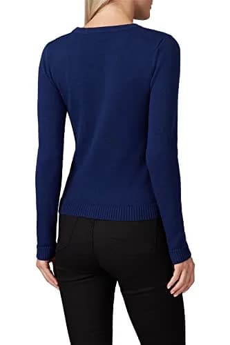 Prabal Gurung Collective Applique Sweater Navy Large | Floral Luxe Texture thumbnail 4