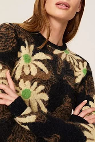 Nanushka Eloise Sweater Large | Whimsical Alpaca Wool Blend Pullover thumbnail 5