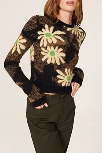Nanushka Eloise Sweater Large | Whimsical Alpaca Wool Blend Pullover thumbnail 3