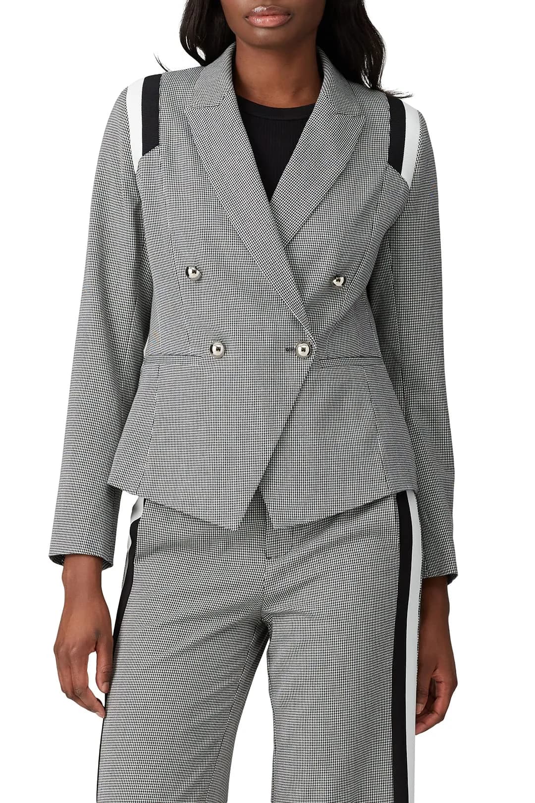 Great Jones Blazer Small | Plaid Varsity Stripe, Grey, Classic Fit (70-120 chars) — Grey