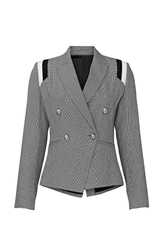 Great Jones Blazer Plaid Varsity Stripe | Classic Fit, Grey, X-Small | Support Indian Business Casual thumbnail 2