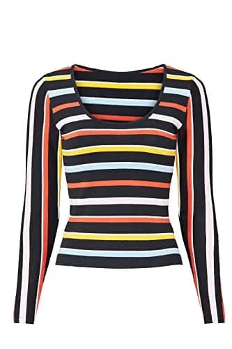 Great Jones Rent the Runway Pre-Loved Multi Striped Knit Sweater, Multi, Medium | Playful Style & Quality thumbnail 2