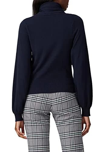 SEE BY Chloé Blue Knit Bow Sweater | Fitted, Polyester Blend, 25" Length thumbnail 3