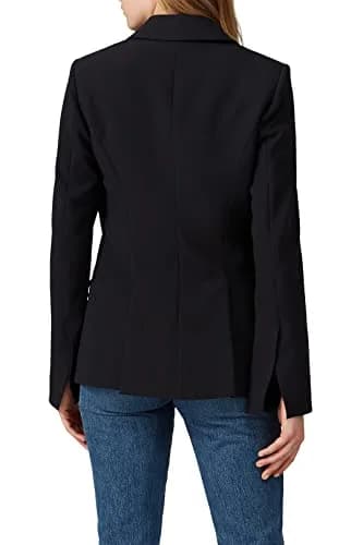 Prabal Gurung Collective Rent the Runway Pre-Loved Black Tie Blazer, 2 | Feminine fall blazer with side tie, polyester blend, slim fit thumbnail 2