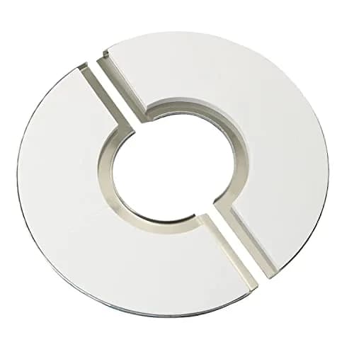 PZRT 2pcs Wall Split Flange | Stainless Steel Round Pipe Cover for 71mm Pipe thumbnail 2