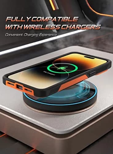Poetic Neon Case Compatible with iPhone 14 Pro Max | Dual Layer Rugged Shockproof Orange thumbnail 5
