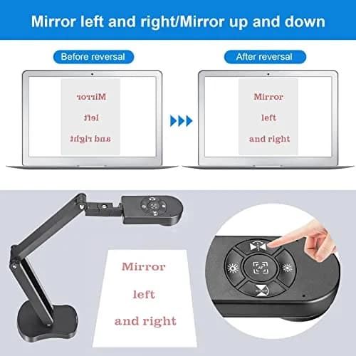 kitchbai 8MP Document Camera Visualiser 2448P | 4K USB Webcam with Dual Mics & 3-Level LED Light thumbnail 4