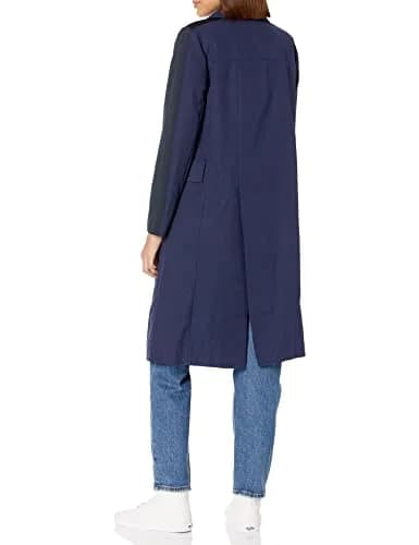 Victor Alfaro Collective Navy Double Breasted Coat | Wool & Blends, X-Small, Navy thumbnail 2