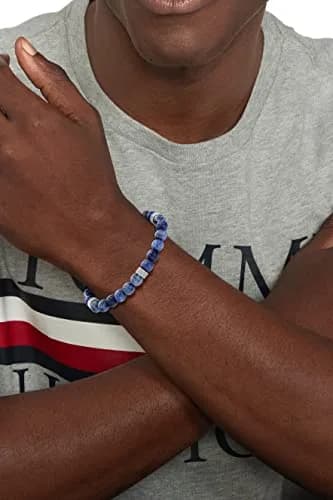 Tommy Hilfiger Beaded Stone Bracelet 185MM | Stylish Men's Jewelry Accessory thumbnail 2