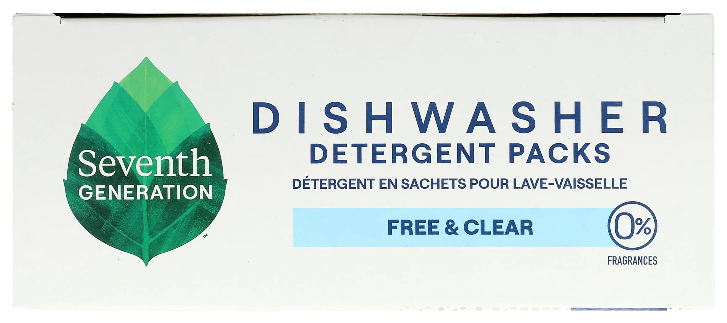 Seventh Generation Free & Clear Dishwasher Detergent Packs, 45 Count - Powerful Plant-Based Cleaning for Sparkling Dishes - view 3