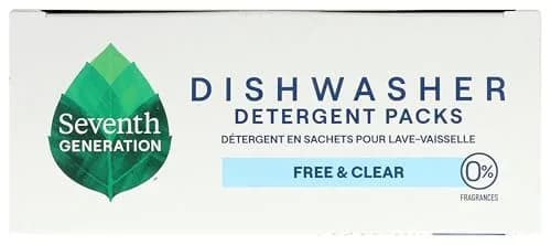Seventh Generation Free & Clear Dishwasher Detergent Packs 45 Count | USDA Certified Biobased Product thumbnail 3
