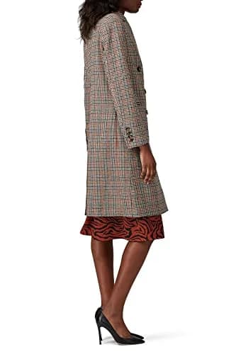 Sweet Baby Jamie Double Breasted Plaid Wool Coat | Menswear-Inspired, Large thumbnail 3