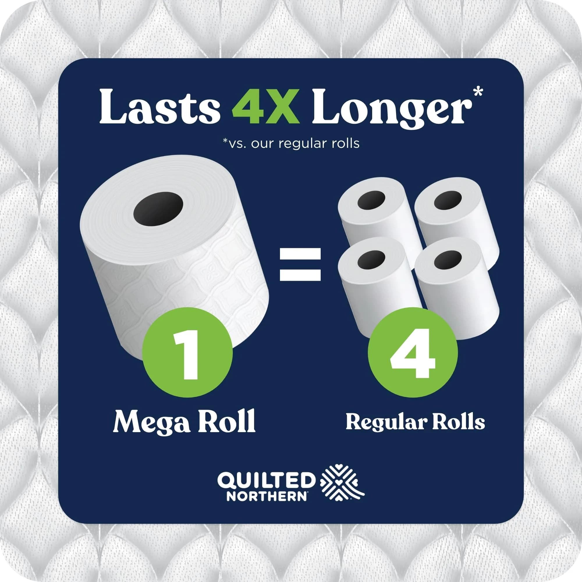 Quilted Northern Ultra Soft & Strong Toilet Paper, 6 Mega Rolls | 5X Stronger & Eco-Friendly - view 7