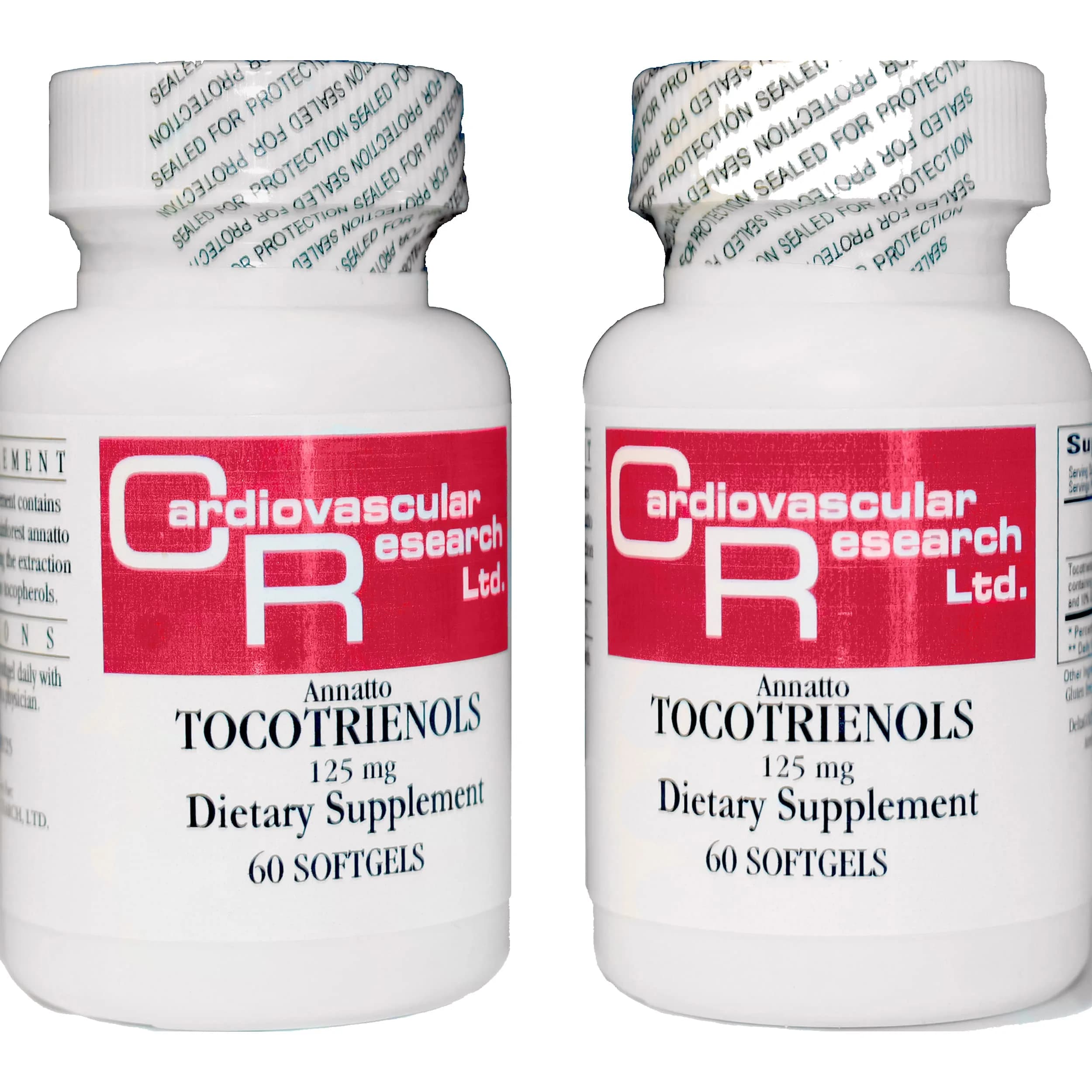 Cardiovascular Research 120 Softgels 125 mg Vitamin E Annatto Tocotrienols | Pure DeltaGOLD, 90% Delta & 10% Gamma, Gluten-Free