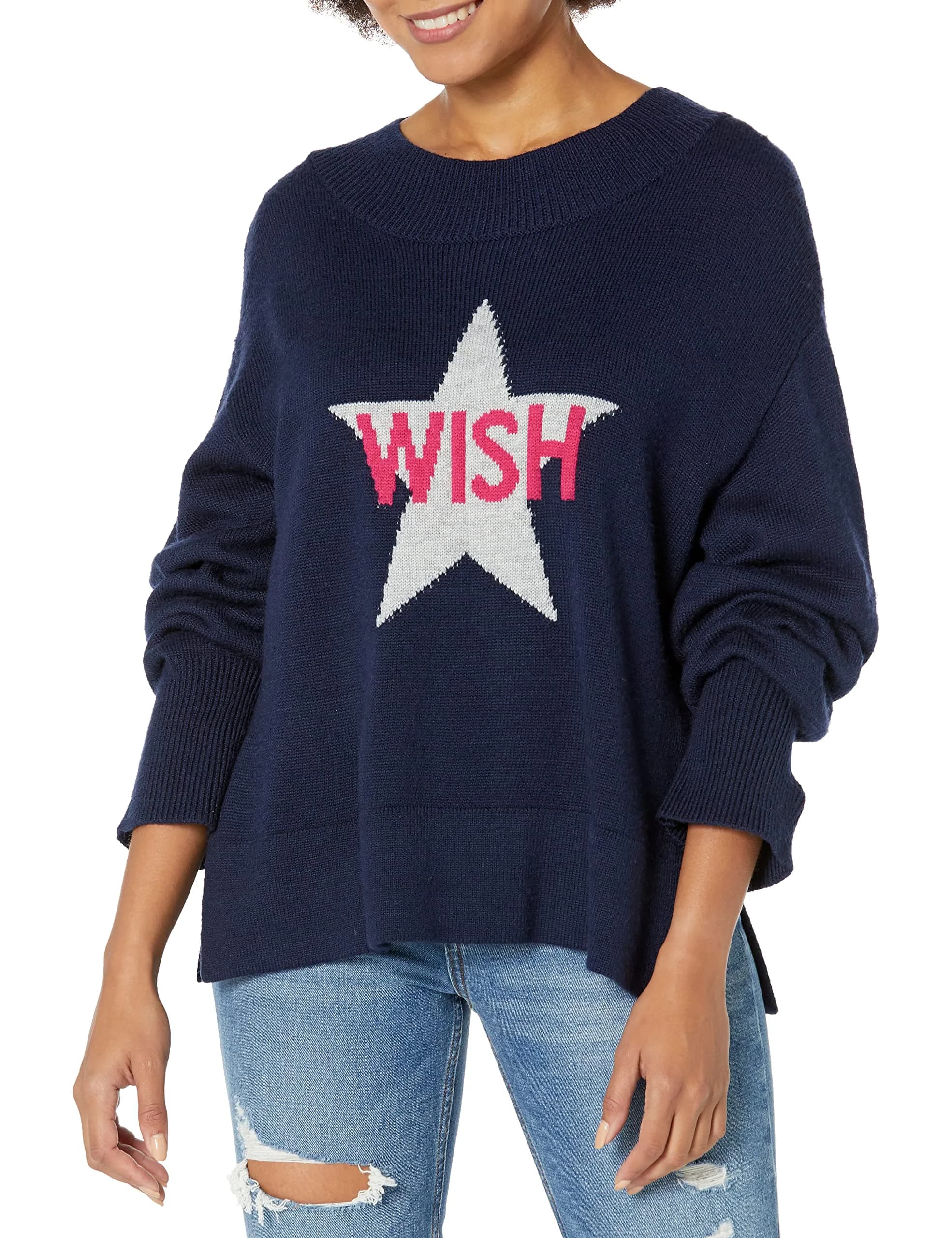 Victor Alfaro Collective Sweater | Multicolored Crew Neck Fitted Cotton, Medium