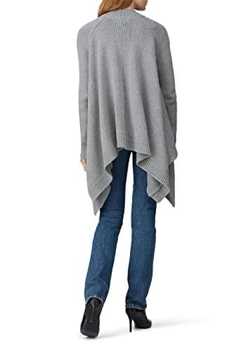 KF/KaufmanFranco Collective Grey Drape Cardigan Large | Open Front, Polyester Blend, Casual Style thumbnail 4