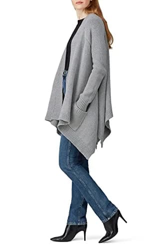 KF/KaufmanFranco Collective Grey Drape Cardigan Large | Open Front, Polyester Blend, Casual Style thumbnail 3