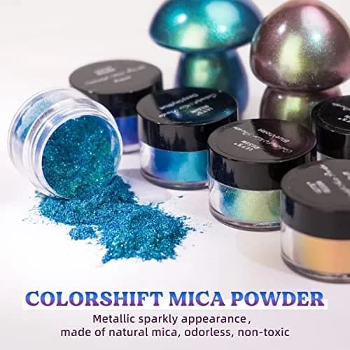 LET'S RESIN Chameleon Mica Powder Set | 18 Jars (3g/0.1oz each) Color Shift Pigment for Resin Crafts thumbnail 3