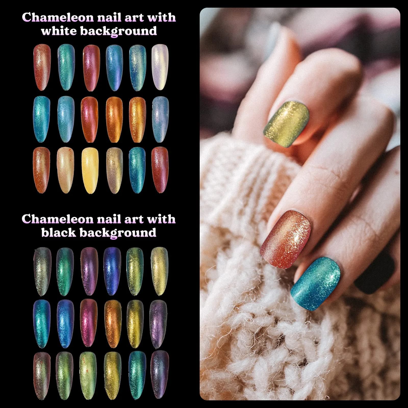 LET'S RESIN Chameleon Mica Powder Set | 18 Jars (3g/0.1oz each) Color Shift Pigment for Resin Crafts - view 4