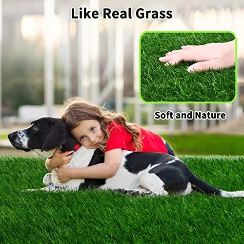 PICK FOR LIFE Artificial Grass Pad for Dogs Potty Training 100cm x 50cm (39.3x19.7in) | Fast-Drain & Easy Clean thumbnail 4