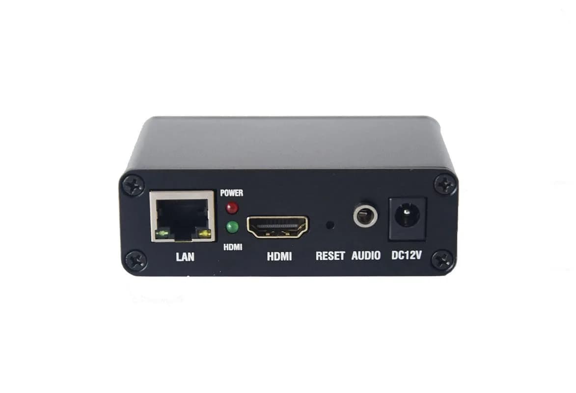 Wilxisum HDMI H.265 H.264 Video Encoder 120g (4.2oz) | Supports SRT/RTMP/RTSP/RTMPS/UDP/HTTP/HLS Protocols — Black