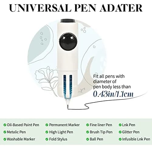 Hadwoer 4-Pack Pen Adapter Set Compatible with Cricut Explore and Maker | Expand Pen Use, Precise Height Adjustment thumbnail 2