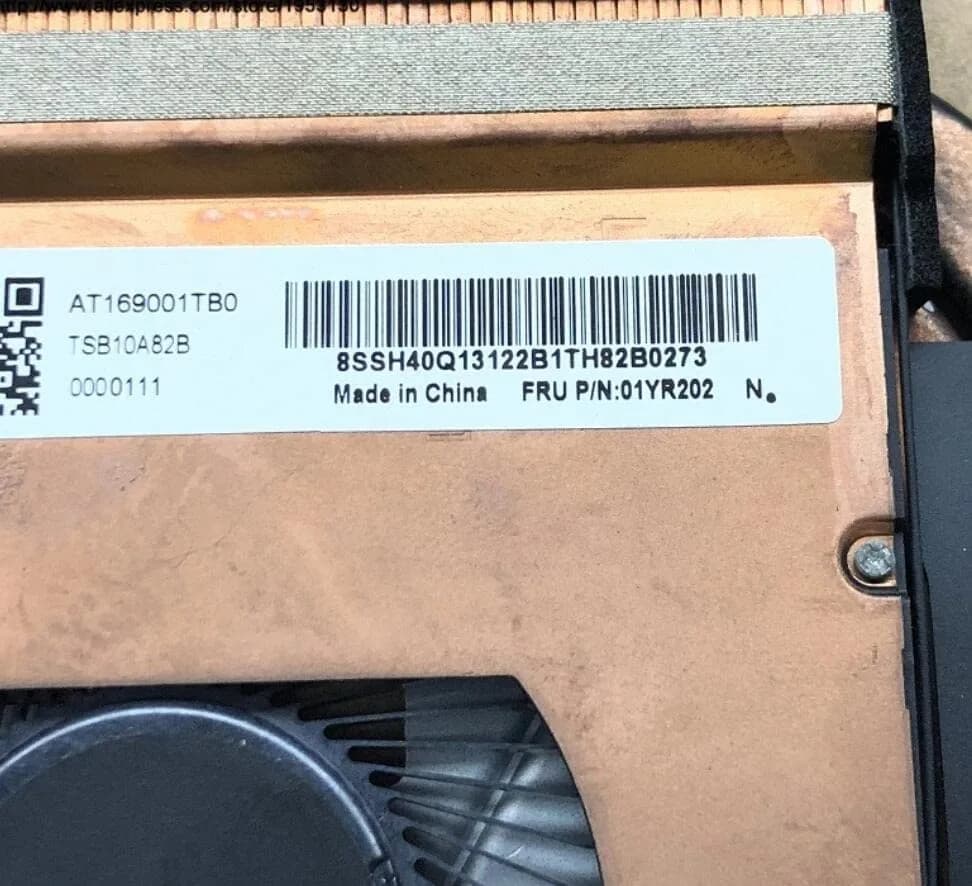 Fleshy Leaf CPU Cooling Fan Heatsink for Lenovo ThinkPad T470 T480 SWG 4-Pin 5000 RPM | Aluminum Air-Based Cooling thumbnail 4