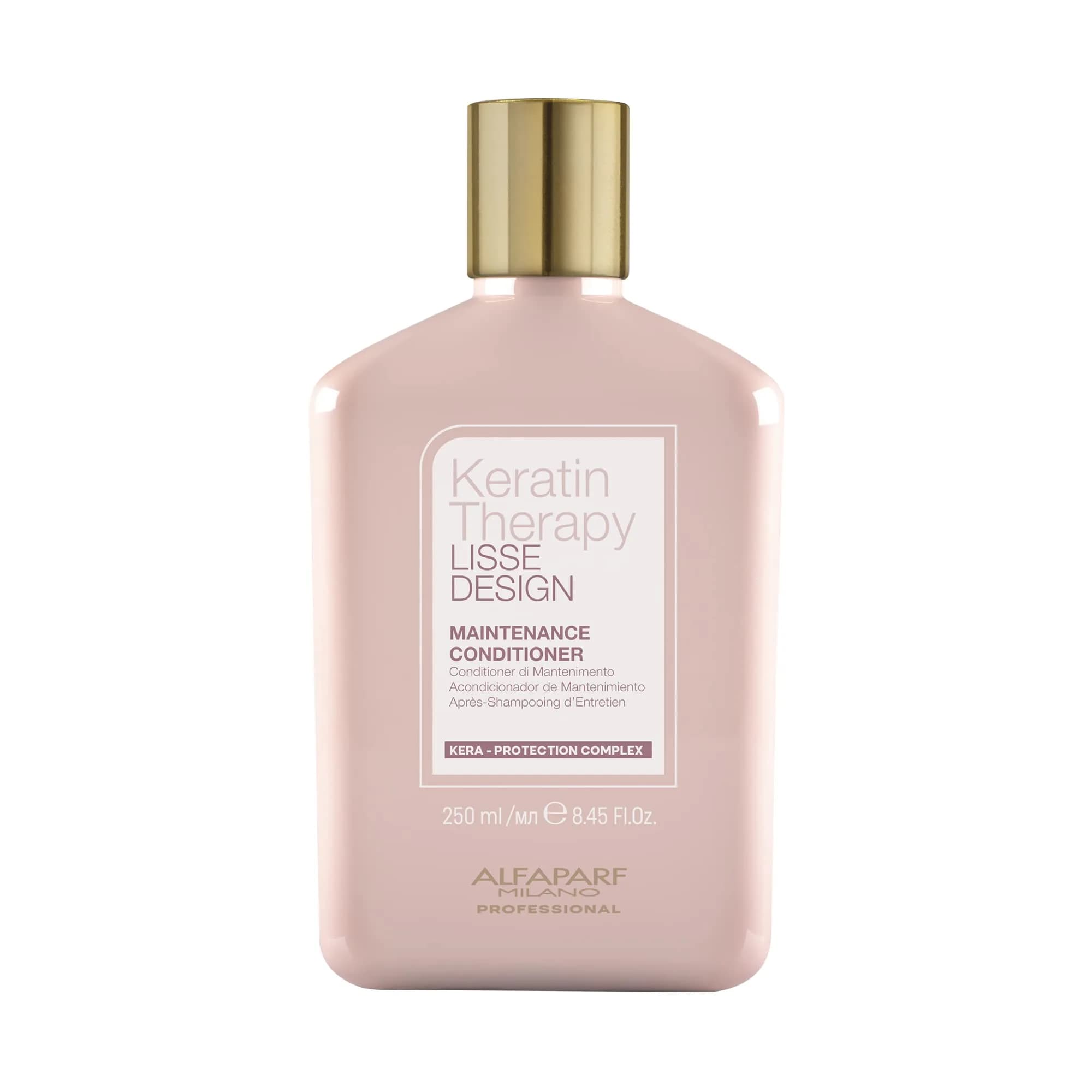 ALFAPARF MILANO Lisse Design Keratin Conditioner - Frizz Control | Nourishes & Protects, Sulfate-Free, 8.45 Fl Oz