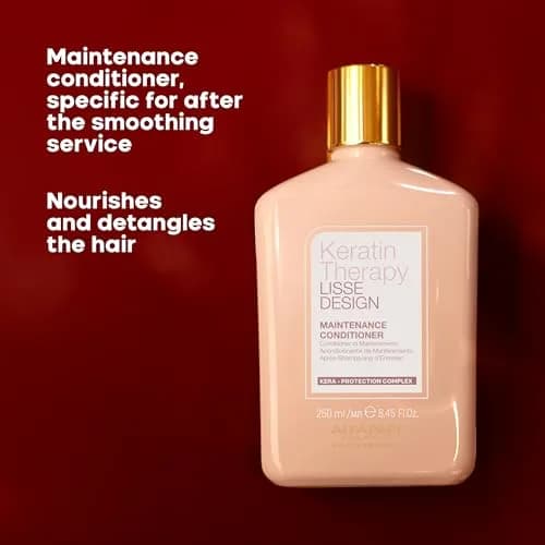 ALFAPARF MILANO Lisse Design Keratin Conditioner - Frizz Control | Nourishes & Protects, Sulfate-Free, 8.45 Fl Oz thumbnail 4