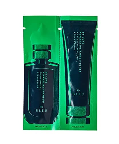 R+Co BLEU DE LUXE Reparative Shampoo + Conditioner 14ml | Hydrates & Repairs Coarse Hair thumbnail 1