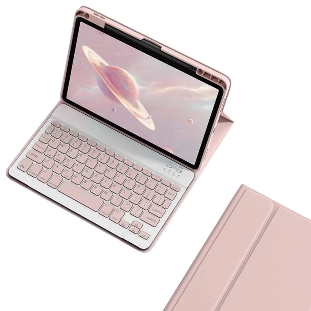 kaitesi Keyboard Case for iPad Air 11 inch (M3/M2)/Air 5th 4th Gen 10.9 Inch/iPad Pro 11 inch 4th/3rd/2nd/1st Gen | Magnetic Detachable Bluetooth Pink — Pink