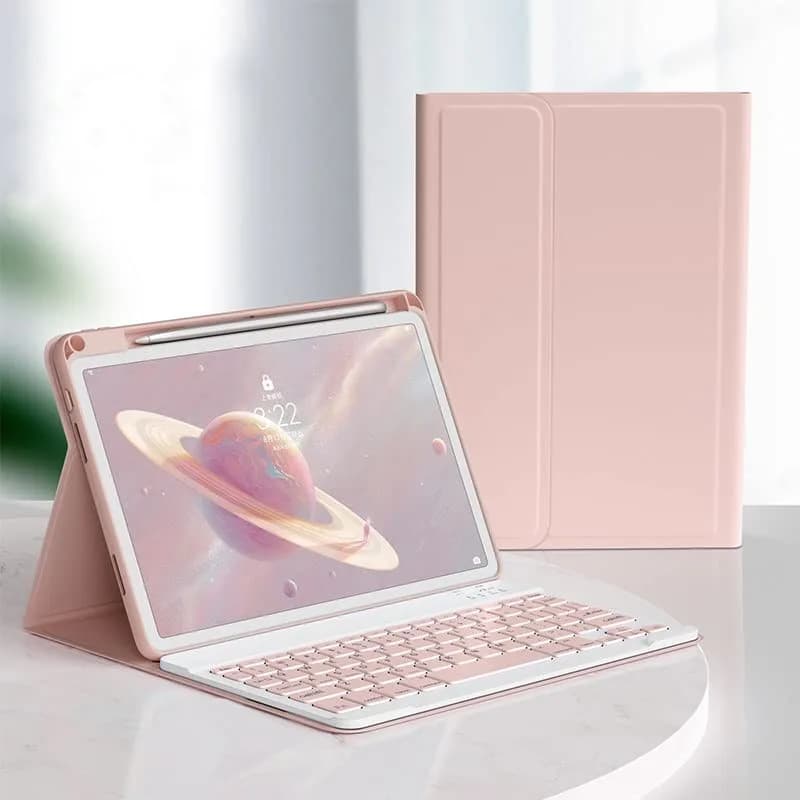 kaitesi Keyboard Case for iPad Air 11 inch (M3/M2)/Air 5th 4th Gen 10.9 Inch/iPad Pro 11 inch 4th/3rd/2nd/1st Gen | Magnetic Detachable Bluetooth Pink thumbnail 3