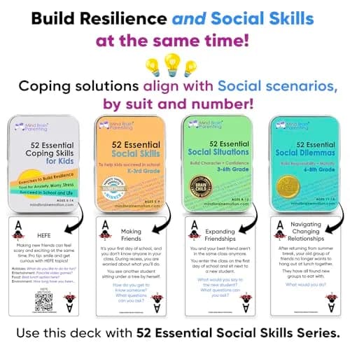 Mind Brain Emotion 52 Essential Social Skills Lessons & Teaching Tool Kit | Social Emotional Learning Activities for Parents, Teachers, School Counselor (Kindergarten, Elementary Kids) thumbnail 5