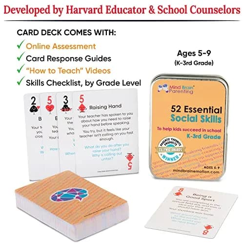 Mind Brain Emotion 52 Essential Social Skills Lessons & Teaching Tool Kit | Social Emotional Learning Activities for Parents, Teachers, School Counselor (Kindergarten, Elementary Kids) thumbnail 2
