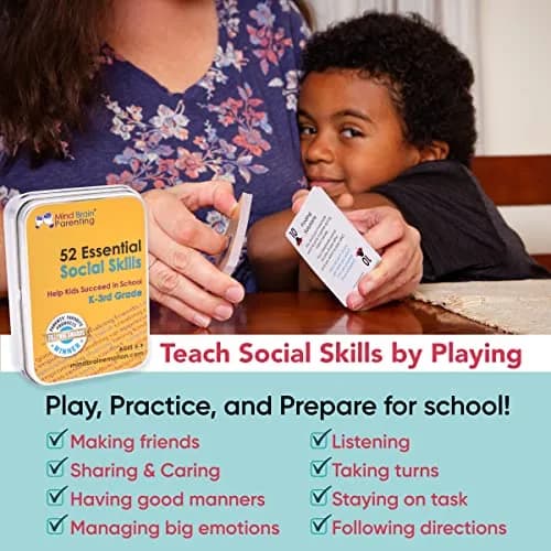 Mind Brain Emotion 52 Essential Social Skills Lessons & Teaching Tool Kit | Social Emotional Learning Activities for Parents, Teachers, School Counselor (Kindergarten, Elementary Kids) thumbnail 3