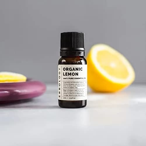 Erbology Lemon Essential Oil 0.34 Fl Oz | Organic & Pure, Refreshing & Invigorating thumbnail 4