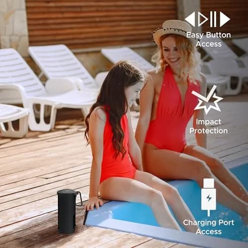 Sound Bass Heavy Duty Protective Carrying Case for Sonos Roam 2 | Black, 18cm (7in) Length thumbnail 6
